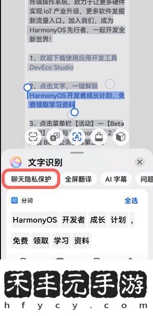 華為聊天隱私保護(hù)如何使用